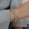 Clara Double Linked Curved Silver Bracelet Heidi Kjeldsen Jewellers PLBL0008