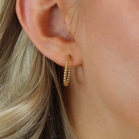 Eliza Beaded Hoop Earrings Heidi Kjeldsen Jewellers ER6017