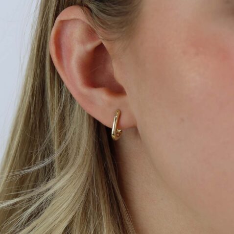 Eliza Rectangular Huggie Earrings Heidi Kjeldsen Jewellers ER5063