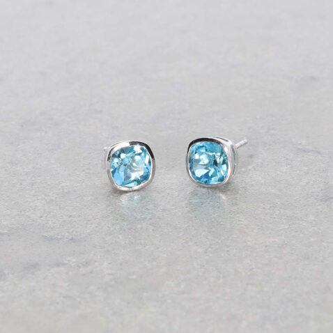 Freja Blue Topaz And White Gold Earrings Heidi Kjeldsen Jewellery ER6031 still