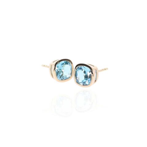 Freja Blue Topaz And Yellow Gold Earrings Heidi Kjeldsen Jewellery ER6029 white1