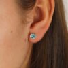 Freja Blue Topaz Cushion Shaped Earrings Heidi Kjeldsen Jewellers ER6029