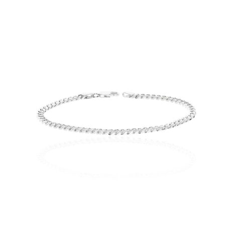 Helle Silver Classic Curb Bracelet Heidi Kjeldsen Jewellery BL4169 white