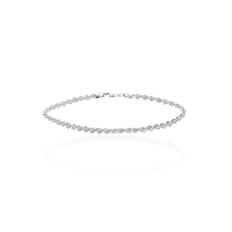 Helle Silver Rope Bracelet Heidi Kjeldsen Jewellery BL4166 white