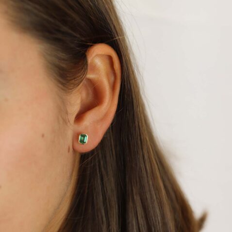 Jette Emerald Earstuds Heidi Kjeldsen Jewellers ER6008