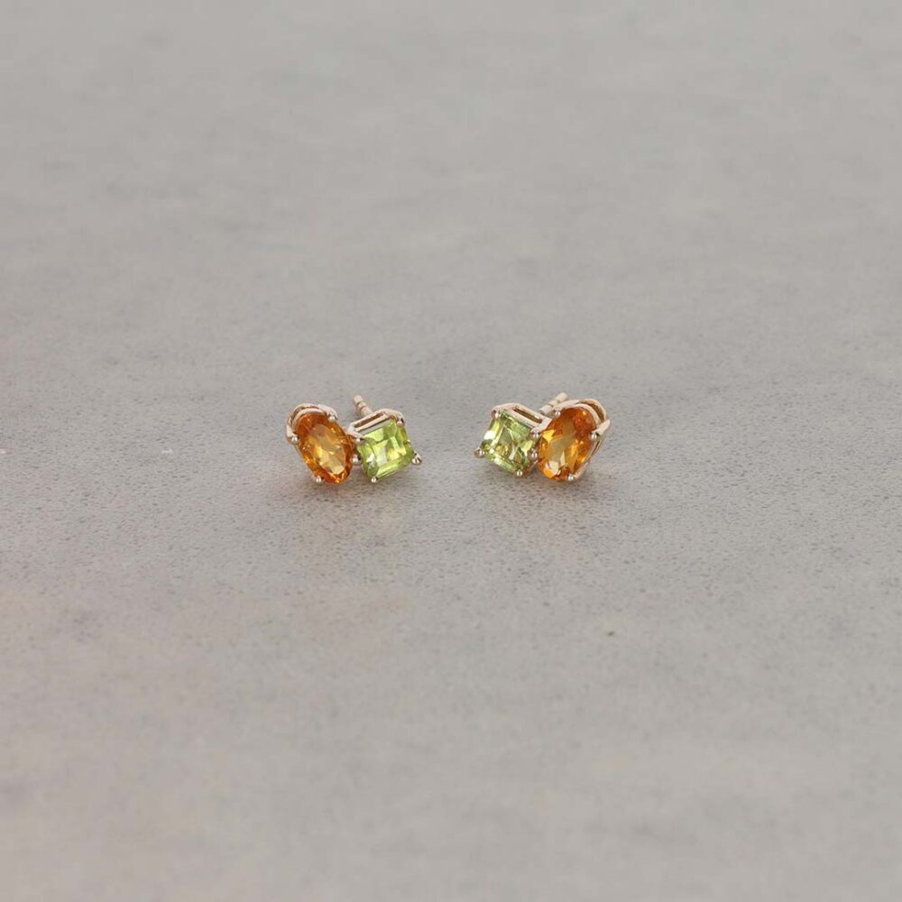 Nanna Heidi Kjeldsen Jewellery Peridot Citrine Earrings ER5091 still