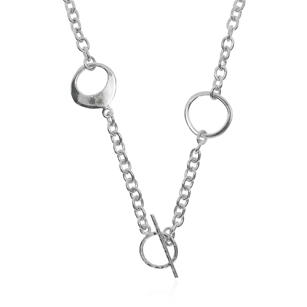 PLLariat01 Preloved Sterling Silver Loop Lariat Heidi Kjeldsen Ltd white