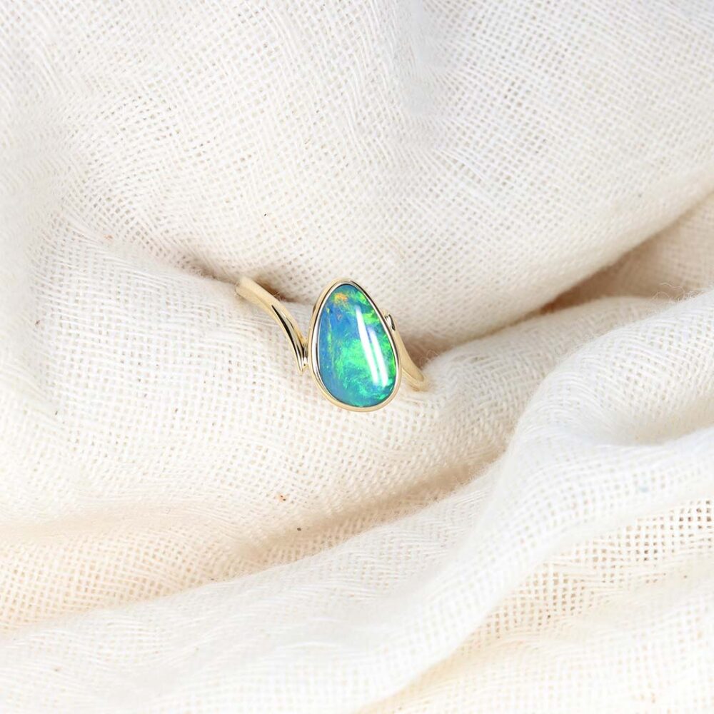 Per Free Form Opal Gold Ring Heidi Kjeldsen Jewellery R4987 still