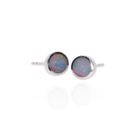 Per Opal Silver Earrings Heidi Kjeldsen Jewellery ER5110 white