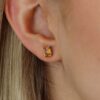 Dorit Citrine Claw Set Earrings Heidi Kjeldsen Jewellers ER6058