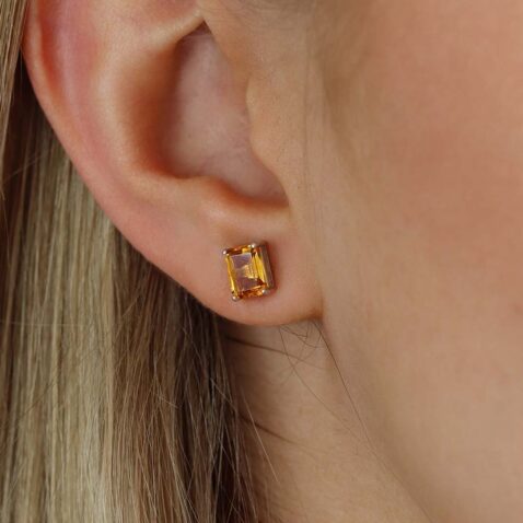 Dorit Citrine Claw Set Earrings Heidi Kjeldsen Jewellers ER6058