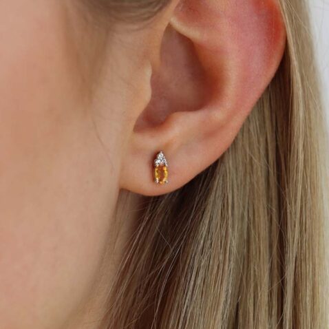 Dorit Citrine White Topaz Earrings Heidi Kjeldsen Jewellers ER6062 (1)