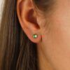 Dorit Green Tourmaline Cabochon Earrings Heidi Kjeldsen Jewellers ER5098 (1)