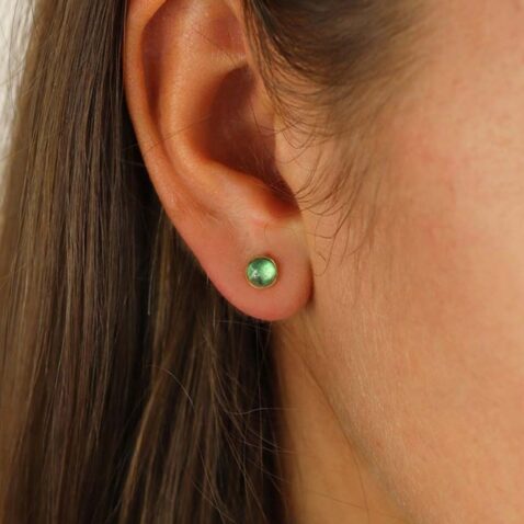 Dorit Green Tourmaline Cabochon Earrings Heidi Kjeldsen Jewellers ER5098 (1)