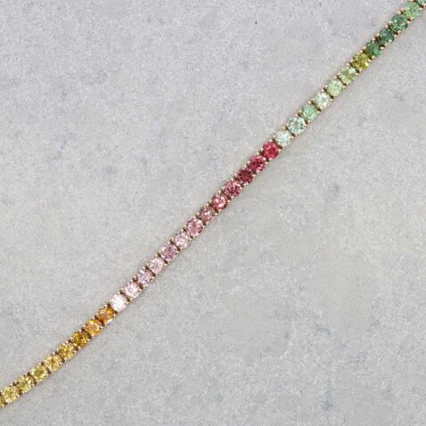 Dorit Multi Coloured Tourmaline Tennis Bracelet Heidi Kjeldsen Jewellery B2173 still