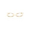 Eliza 9ct Yellow Gold Hooped Earrings Heidi Kjeldsen Jewellery ER5070 white