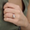 Sofia Moissanite Pear Shaped Gold Ring Heidi Kjeldsen Jewellers R4972