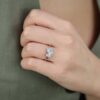 Sofia Moissanite White Gold Ring Heidi Kjeldsen Jewellers R4971 copy