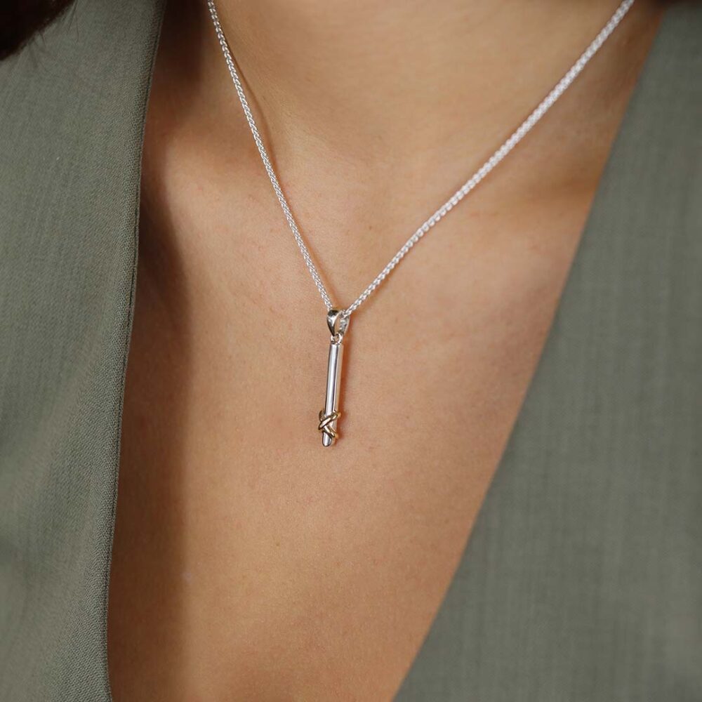 Tove Gold Sterling Silver Kiss Pendant Heidi Kjeldsen Jewellers P1751