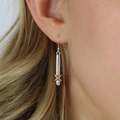 Tove Gold and Sterling Silver Kiss Heidi Kjeldsen Jewellers ER6065