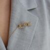 Clara Three Swallow Pearl Gold Brooch Heidi Kjeldsen Jewellers PLBR0003