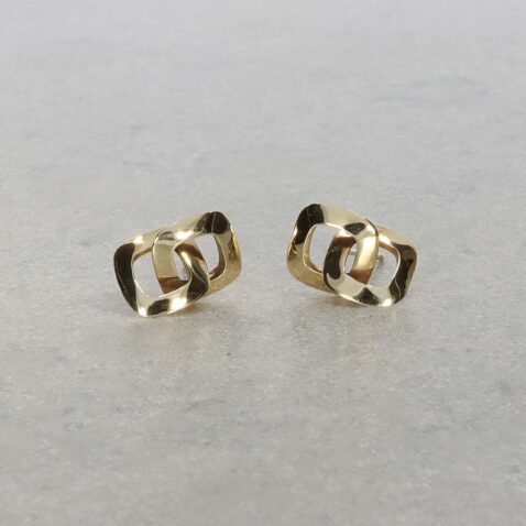 Eliza 9ct Yellow Gold Square Drop Earrings Heidi Kjeldsen Jewellery ER6019 still