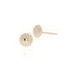 Eliza 9ct Yellow Gold Stud Earrings Heidi Kjeldsen Jewellery ER6018 white