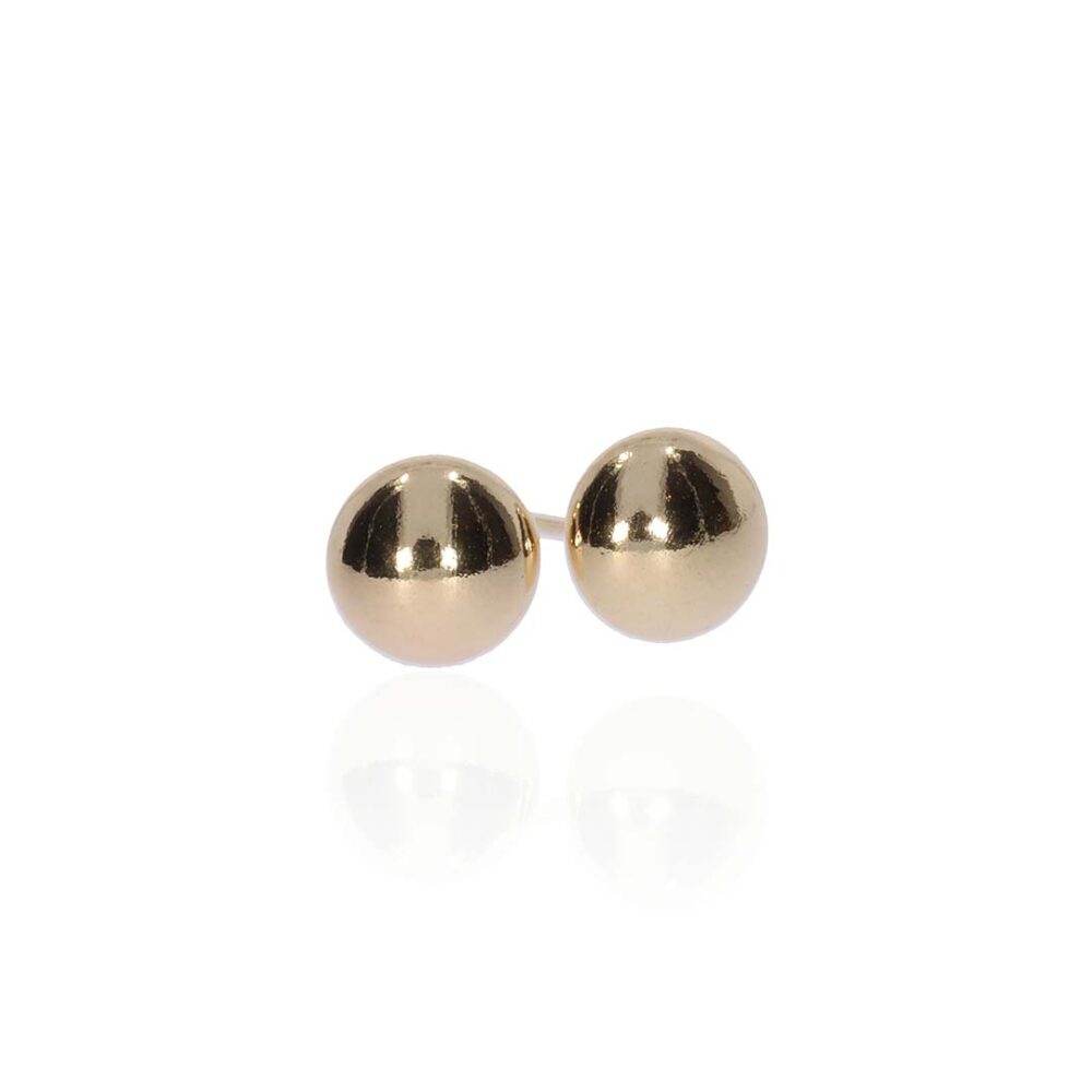 Eliza 9ct Yellow Gold Stud Earrings Heidi Kjeldsen Jewellery ER6018 white1