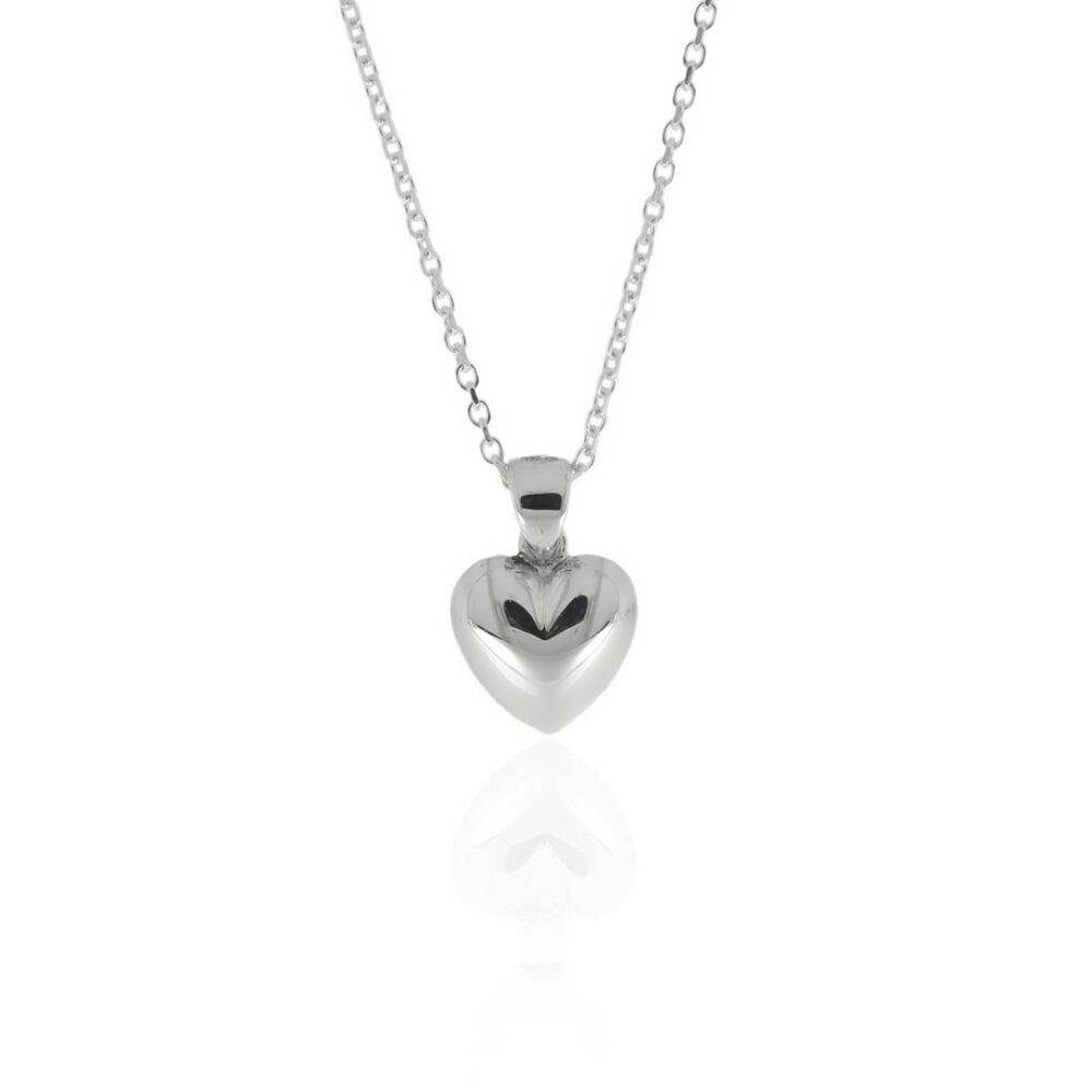 Eliza White Gold Heart Pendant Heidi Kjeldsen Jewellery P1726 white