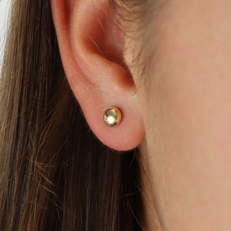 Eliza Yellow Gold Stud Earrings Heidi Kjeldsen Jewellers ER6018