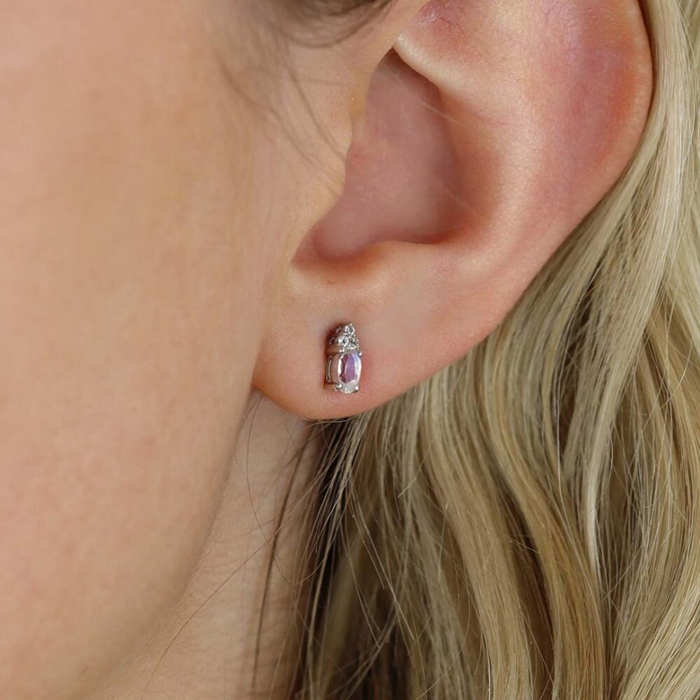 Elsa Moonstone And Topaz Earrings Heidi Kjeldsen Jewellery ER4868 Model