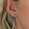 Elsa White Topaz Earrings Heidi Kjeldsen Jewellery ER4862 Model