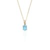 Freja Blue Topaz Pendant Heidi Kjeldsen Jewellers P1703 white