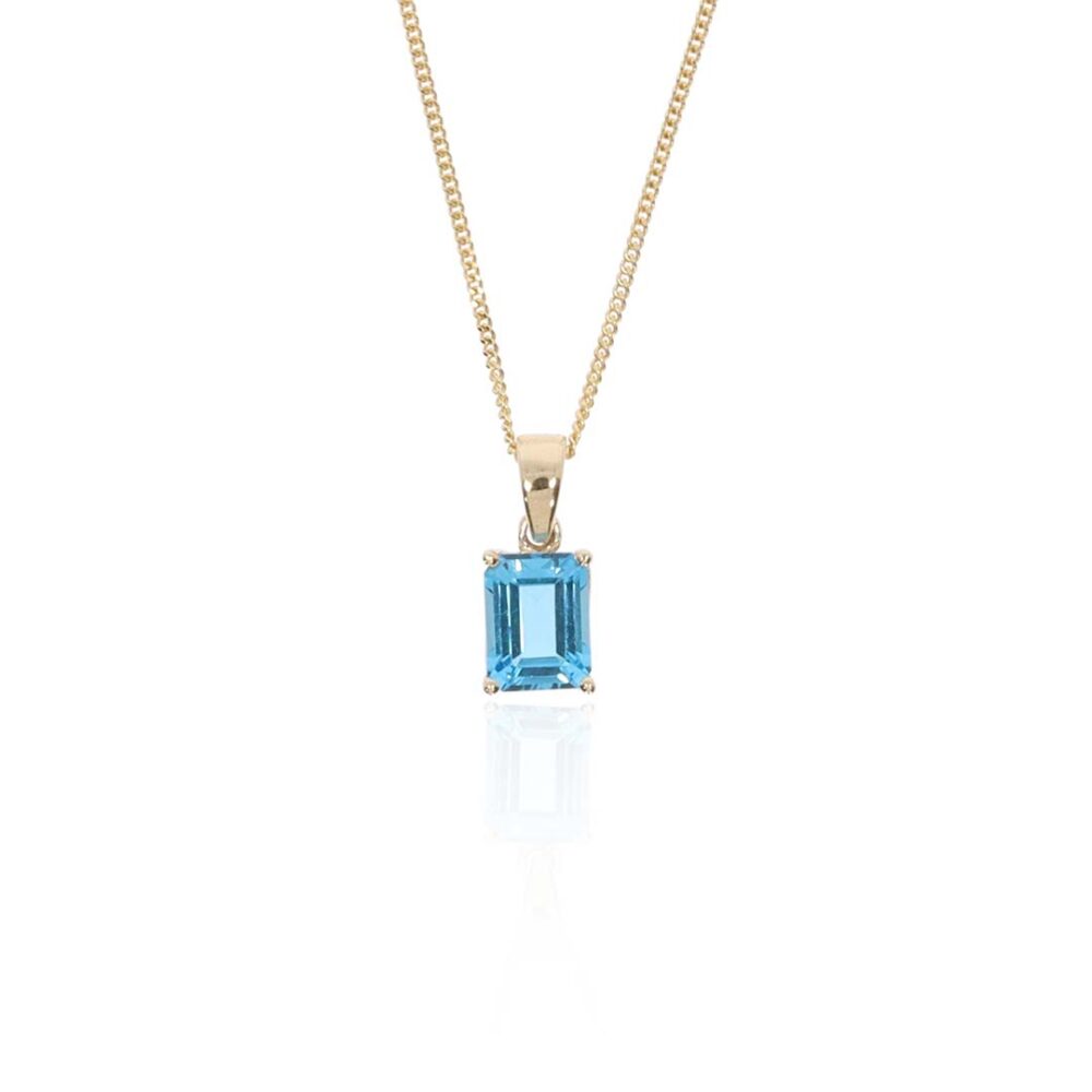 Freja Blue Topaz Pendant Heidi Kjeldsen Jewellers P1705 white1