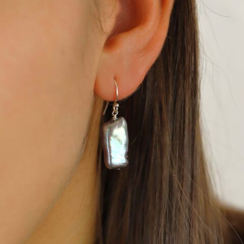 Grete Black Biwa Pearl Drop Earrings Heidi Kjeldsen Jewellers ER6044