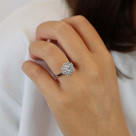 Hanne Heidi Kjeldsen Jewellery Diamond Cluster Ring R4975s model