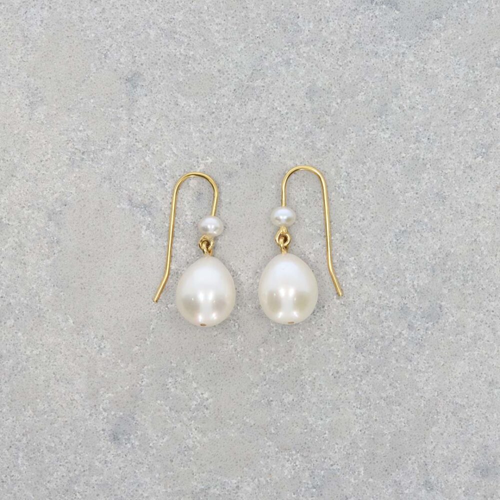 Margit Cultured Pearl Drop Earrings Heidi Kjeldsen Jewellers ER5126 still
