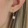 Margit Peach Pearl Drop Earrings Heidi Kjeldsen Jewellers ER6049