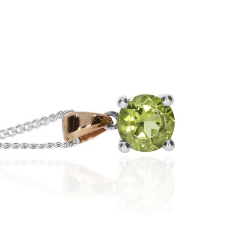 Nanna Heidi Kjeldsen Jewellery Peridot Gold Pendant P1081 side