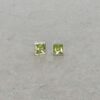Nanna Peridot and White Gold Rubover Set Earrings Heidi Kjeldsen Jewellery ER6034 still