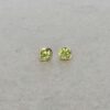 Nanna Peridot and Yellow Gold Rubover Set Earrings Heidi Kjeldsen Jewellery ER6028 still