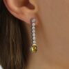 Yellow Tourmaline and Diamond Earrings By Heidi Kjeldsen Jewellery ER2557 Model 6.JPG1