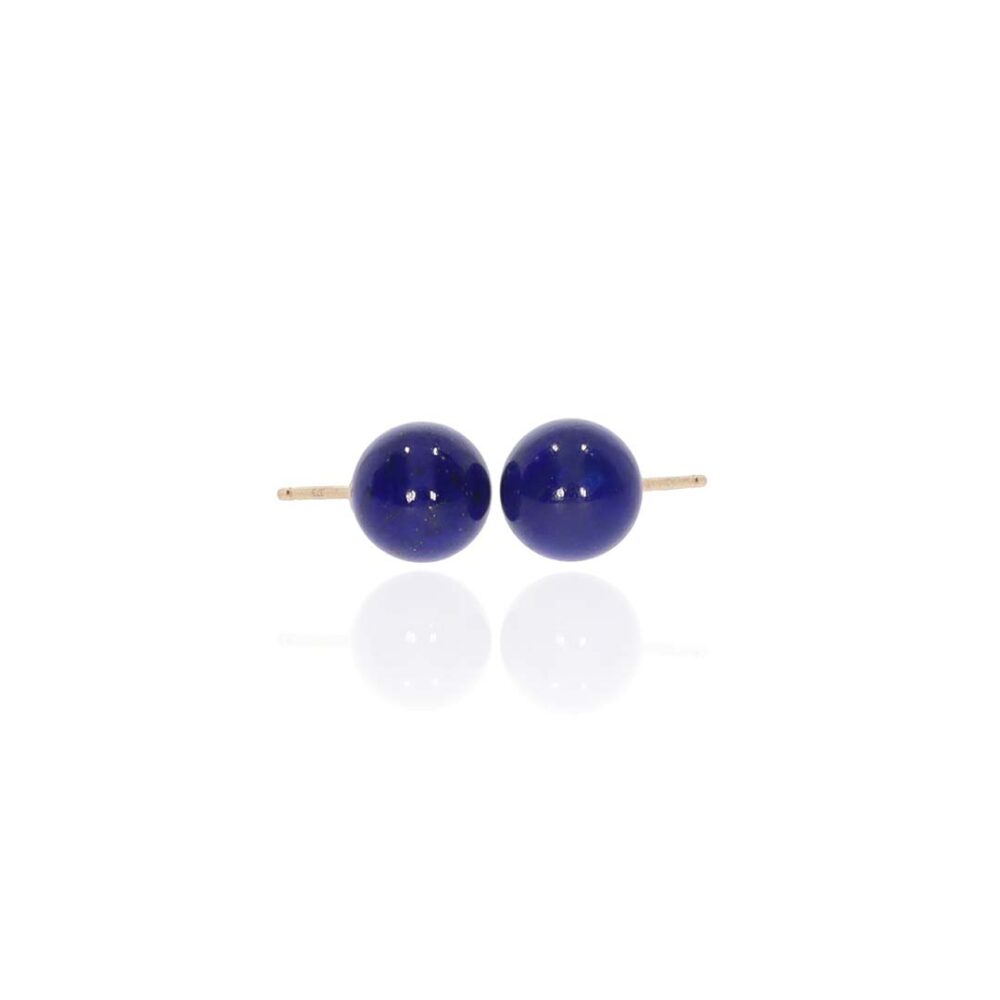 Birgit Lapis Lazuli Earstuds Heidi Kjeldsen Jewellery ER6047 white