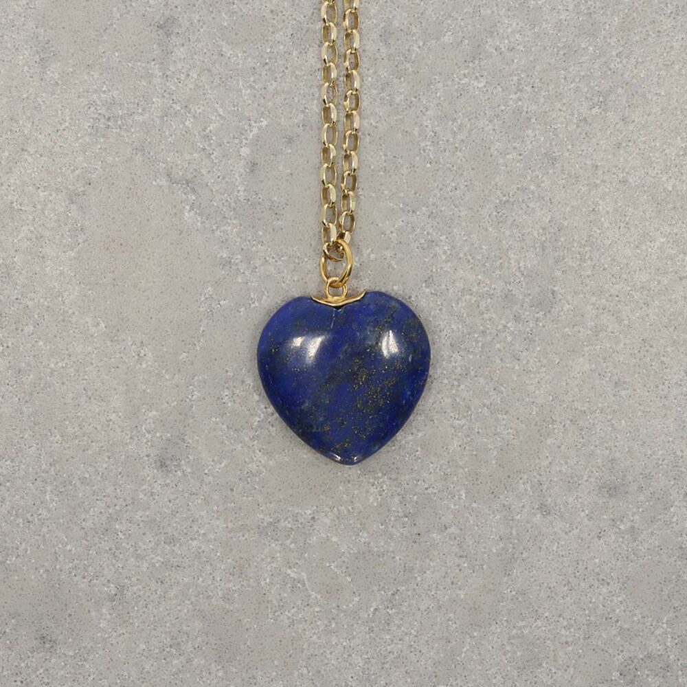Birgit Lapis Lazuli Heart Pendant Heidi Kjeldsen Jewellery P1708 still