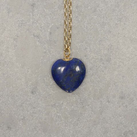 Birgit Lapis Lazuli Heart Pendant Heidi Kjeldsen Jewellery P1708 still
