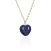 Birgit Lapis Lazuli Heart Pendant Heidi Kjeldsen Jewellery P1708 white