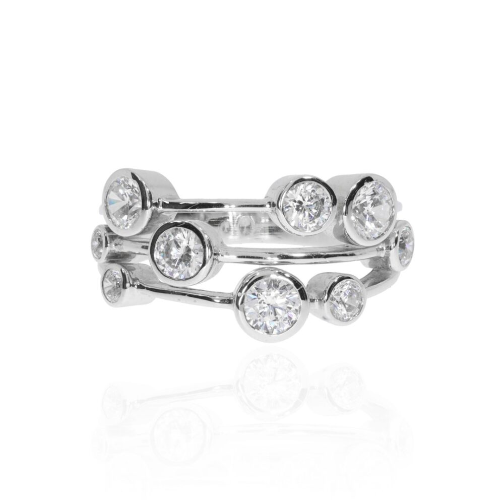 Diamond Bubble ring by Heidi Kjeldsen Jewellery R1630s fronta