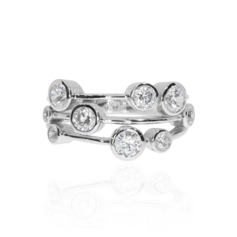 Diamond Bubble ring by Heidi Kjeldsen Jewellery R1630s fronta