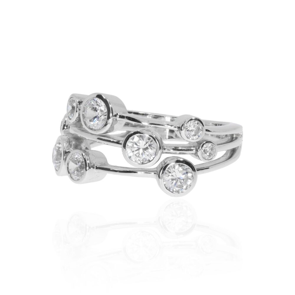 Diamond Bubble ring by Heidi Kjeldsen Jewellery R1630s sidea