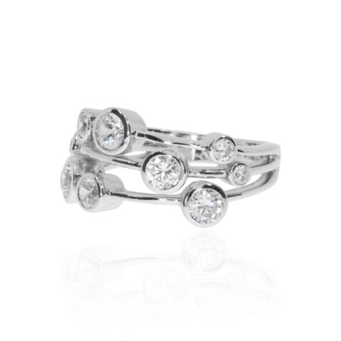 Diamond Bubble ring by Heidi Kjeldsen Jewellery R1630s sidea